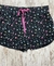 Shorts pijama negro estrellado