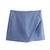 Traf moda feminina shorts assimétricos saias vintage cintura alta lateral zípe - loja online