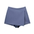 Traf moda feminina shorts pareo estilo assimétrico saias vintage cintura alta z - comprar online
