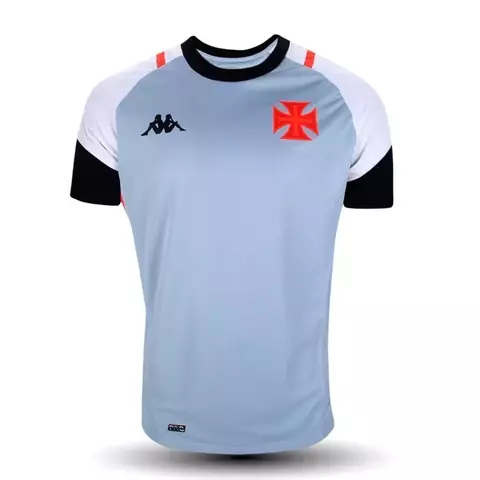 Camisa Vasco da Gama 2023/24 Treino Kappa Masculina - Cinza+Preto - comprar online