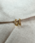 Brinco Dourado Argola Fina Cravejada Rosa P