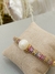 Bracelete Dourado Pérola com Zircônias Coloridas