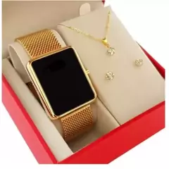 Relógio Feminino lançamento Touch Pulseira magnetica Rose 00833 - comprar online
