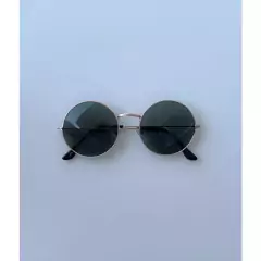 Óculos de Sol Redondo Vintage Unissex (Novo com proteção UV400)