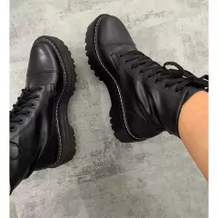 Bota Coturno Feminino Tratorada Blogueira Confortável Promocao