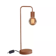 Abajur Sala Quarto Luminária De Mesa Industrial Retro (Bivolt) - comprar online