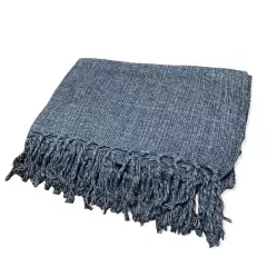 Manta Para Sofá 2,20x1,50 Decoração Promoção Com Nó nas pontas na internet