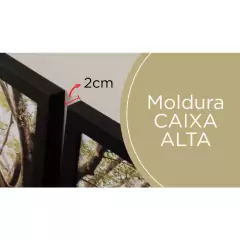 Kit 3 Quadros Decorativos Paisagem Arvore Verde Para Quarto Sala Casa Corredor Com Moldura e Vidro - loja online