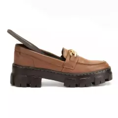 Mocassim Feminino Tratorado Oxford Tendência Chunky Plataforma - loja online