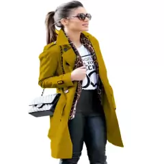 Imagem do Sobretudo Casaco Feminino Moda Inverno Trench Coat Gisele Freitas