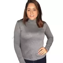 Blusa Feminina Cacharrel Gola Alta Manga Longa - loja online