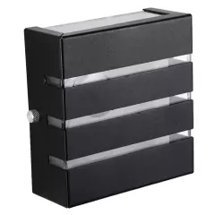 Arandela Slim Externa 3 Frisos 2 Focos Alumínio Parede Muro - comprar online