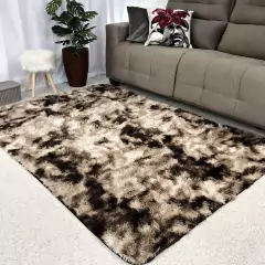 Tapetes Peludos 1,50 X 1,00 Várias Cores Para Sala E Quarto - Lojão da Alemoa