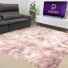 Tapete Peludo Pelo Alto Luxo Felpudo Promocional 2x1,5 na internet