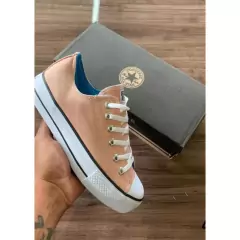 Tenis Star Plataforma Branco Feminino Tradicional Casual - Lojão da Alemoa