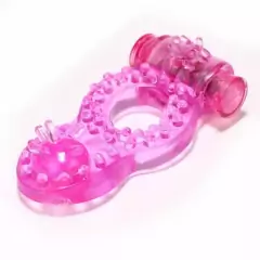 Super Anel Peniano Duplo Prazer Estimulante Masculino Vibro e Feminino Pérola SEX SHOP