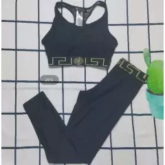 Conjunto De 2 Peças Blusa + Calça Flexível E Confortável Para Esportes/Yoga/Exercícios - comprar online