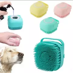 Lava Pelo Pet Escova Banho Cachorro Gato Dispenser Shampoo