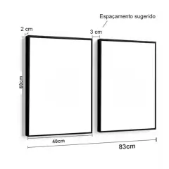 Quadro Dente de Leão Neutro para Sala Quarto Hall com Vidro - Lojão da Alemoa