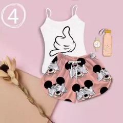 Pijama Feminino Mickey Baby Doll Personagens Adulto - Lojão da Alemoa