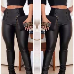 Calça Montaria Couro Sintético Com Zíper Lateral Em Neoprene Super Tendência. - Lojão da Alemoa