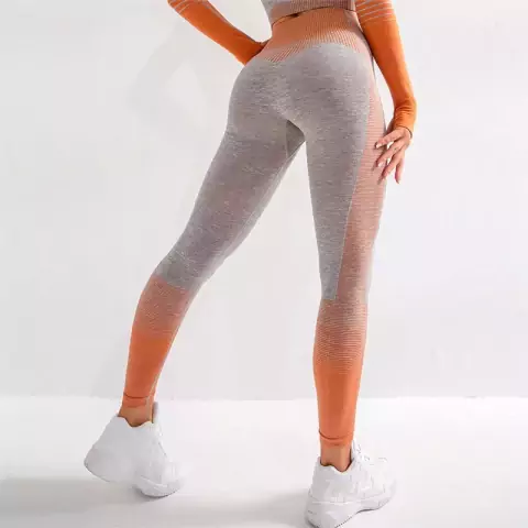 SEPARADO- Top Manga Longa Legging Cintura Alta Conjunto De Ioga Esportivo Slim Fit Fitness