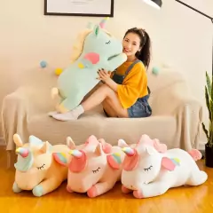 50cm/40cm/30cm Unicórnio de Pelúcia Menina Brinquedo - comprar online