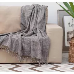 Manta Para Sofá 2,20x1,50 Decoração Promoção Com Nó nas pontas