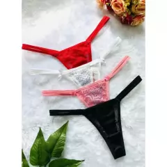 Kit 10 Calcinhas Fio Dental Renda Sexy - Tanga Sexy