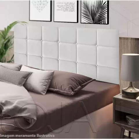 Cabeceira Painel Estofada Casal 140 cm Dobrável Cama box Padrão Calipha Cores
