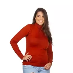 Blusa De Frio Cacharrel Feminina Gola Alta Tricot - comprar online