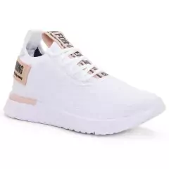 Kasut Tênis Esportivo Feminino Casual Branco Respirável - Lojão da Alemoa