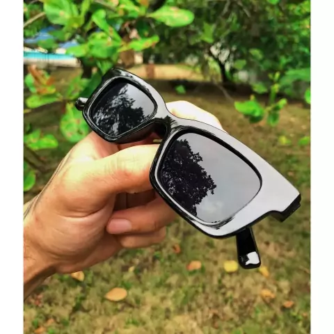 Óculos De Sol Masculino Feminino Quadrado Moda Vintage Proteção Uv400
