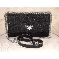 Bolsa Festa Em Glitter Moderna Alça Corrente Reforçada Lançamento - comprar online