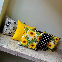 Imagem do Kit com 4 Almofadas Decorativas Cheias