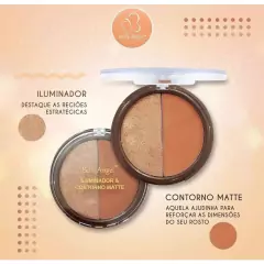 Iluminador e Contorno Matte Belle Angel B003-1 na internet