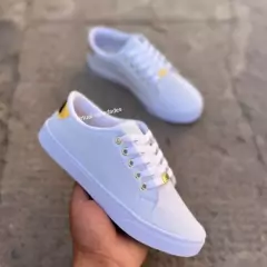 Tênis Feminino Branco Sapatenis Casual Confortável Lançamento na internet