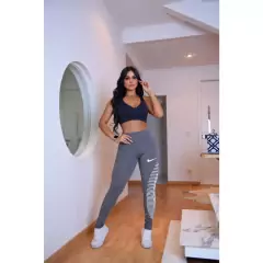 Imagem do Calça Legging feminina cós alto Suplex Academia Exercicios Corrida Caminhada