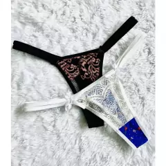 Kit 10 Calcinhas Fio Dental Renda Sexy - Tanga Sexy