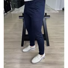 Imagem do calça masculina Socilal alta qualidade / skinny/ preta/ sarja/ diversas cores/ alfaiataria/ bolso faca