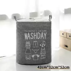 Imagem do Cesta de roupa impermeável dobrável Cesto de brinquedos infantil