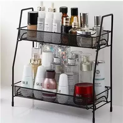 Prateleira Organizador Dupla Ferro Banheiro Cozinha Multiuso CLINK tamanho 31 x 17 x 32 cm