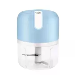 Imagem do Mini Processador Elétrico de Alimentos Portátil com 3 lâminas de aço inox USB 250 ml Bivolt