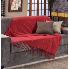 Manta Para Sofá 2,20x1,50 Decoração Promoção Com Nó nas pontas