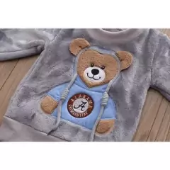 Conjunto De Pijama De Flanela Unisexo Para Crianças De Outono - loja online