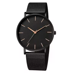 Relógio De Moda Masculino/Feminino Ultra Fino De Aço Inoxidável - comprar online