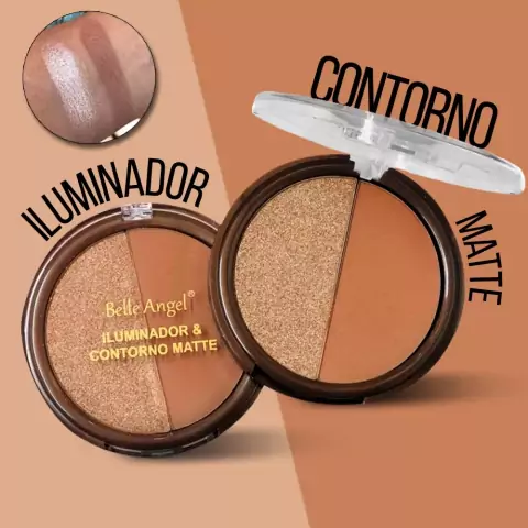 Iluminador e Contorno Matte Belle Angel B003-1