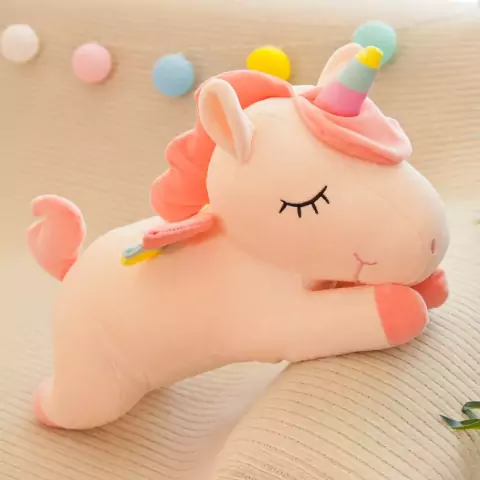 50cm/40cm/30cm Unicórnio de Pelúcia Menina Brinquedo