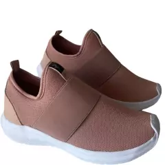 Imagem do Tênis para Academia Feminino Slip On Meia Calce Fácil Caminhada Esportivo Confortável Leve