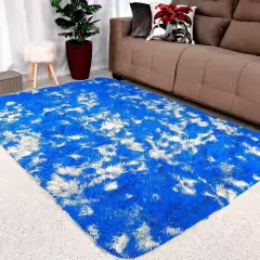 Tapetes Peludos 1,50 X 1,00 Várias Cores Para Sala E Quarto - comprar online